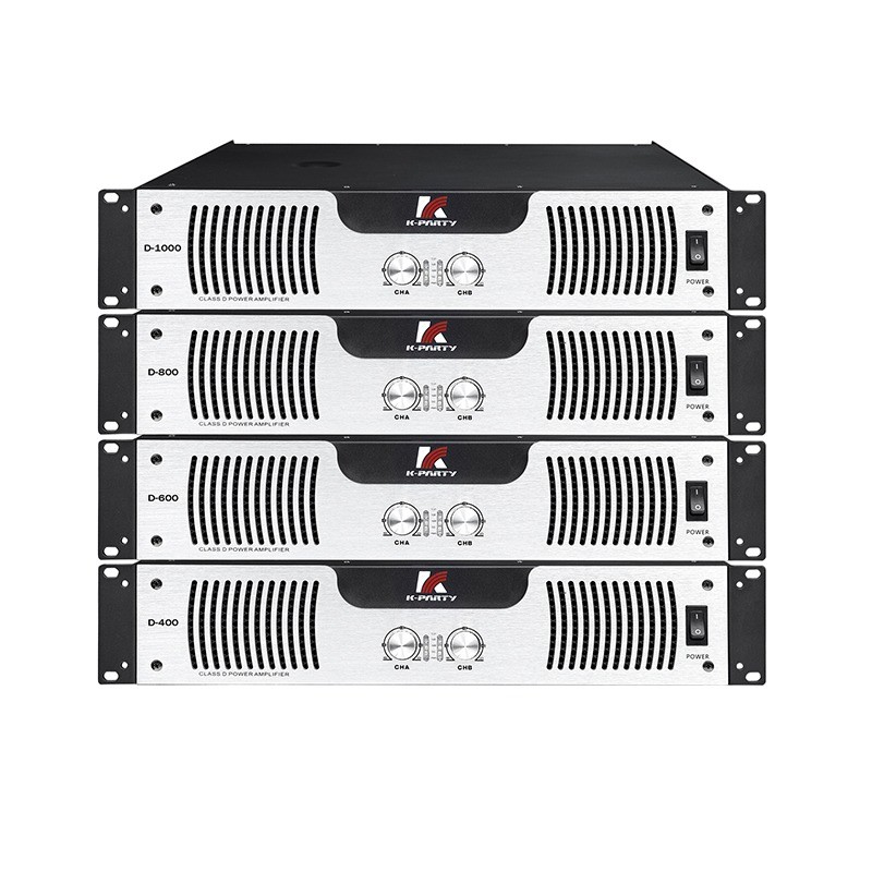 D Series Standar 2U Audio Power Amplifier 8Ω Kelas Daya Stereo D