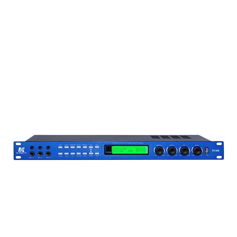 XT-200 BGM VOD DVD Mikrofon Independen Pre Stage Effector 3 Way JK Seat Dan 2 Way Canon Seat
